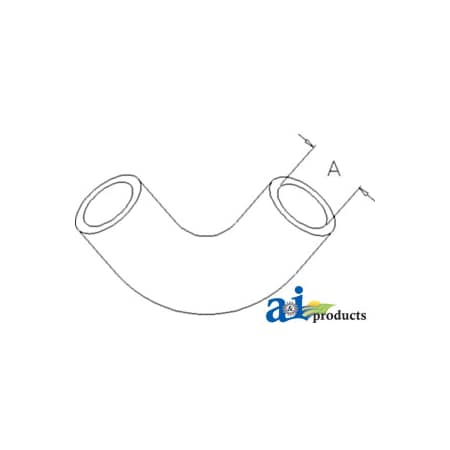 A & I Products Radiator Hose, Water Pump to Tube 3" x1.2" x1.2" A-15531-72870